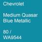 Preview: Chevrolet, Medium Quasar Blue Metallic, 80 / WA9544.